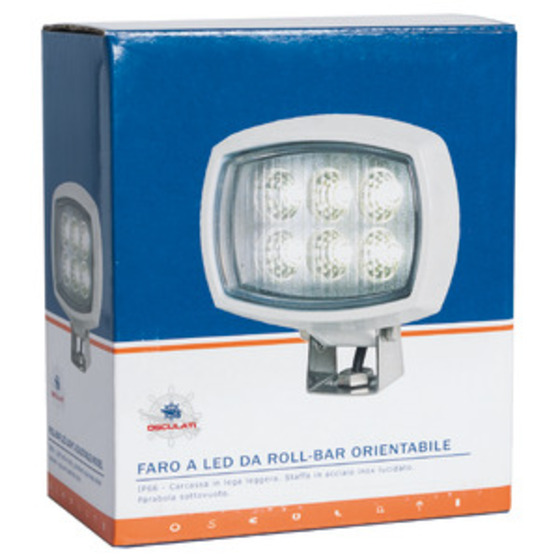 Osculati Faro Led Hd 6x3w Da Roll-bar Orientable