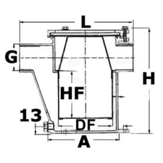 Osculati Motorkühlwasserfilter