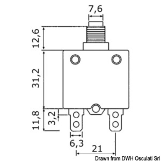 Osculati Automatic Fuse With Thermal Protection