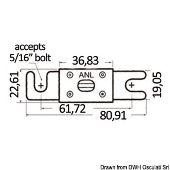 Osculati Anl Gold Plated Fuses