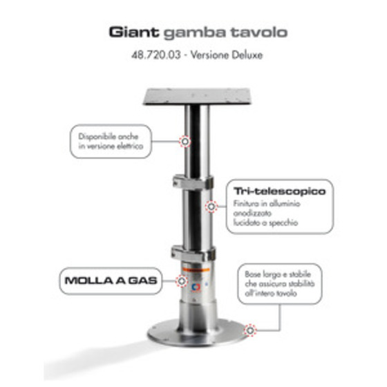 Osculati Giant Deluxe Table Pedestal