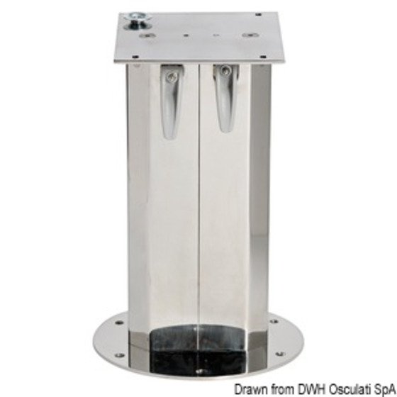 Osculati Stainless Steel Telescopic Table Pedestal