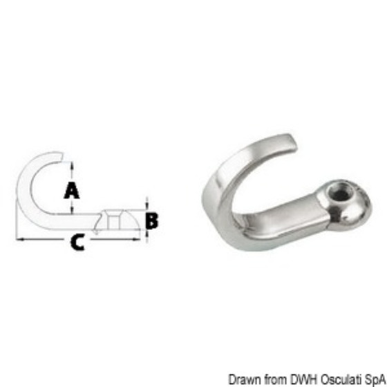 Osculati Single-screw Hook