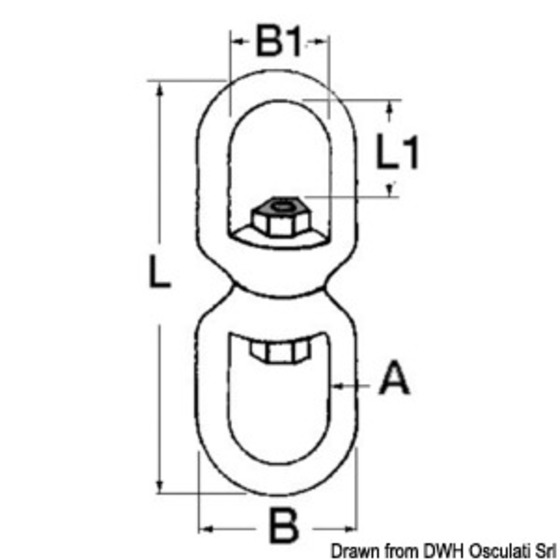 Osculati Aisi316 Stainless Steel Swivel