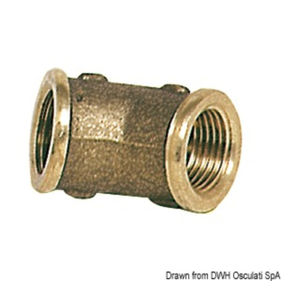 Osculati Brass Elbows 45° Female/female