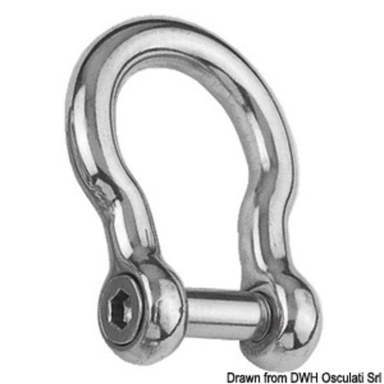 Osculati Bow Shackle With Allen-head Recessed Pin