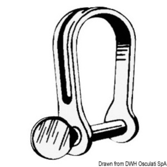 Osculati Stainless Strip Shackles (d-form)