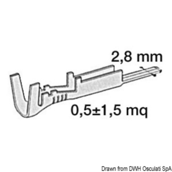 Accouplement mâle Osculati en laiton