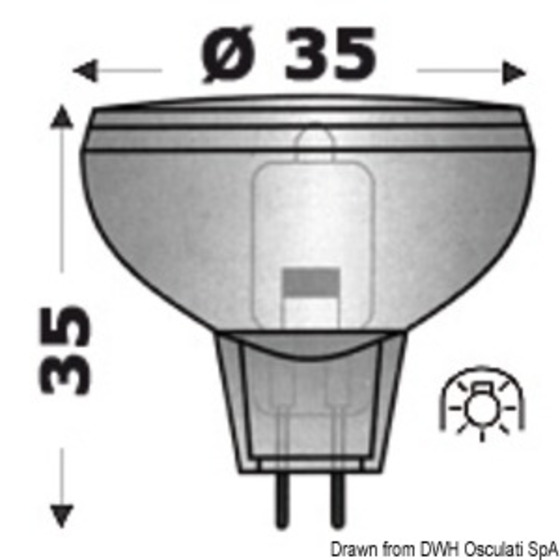 Osculati Dichroic Halogen Bulb