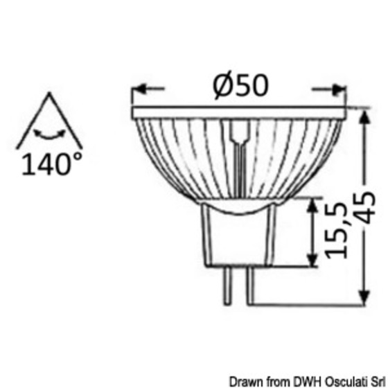 Osculati LED-Spotlight-Glühbirne