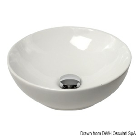 Osculati Hemispheric Ceramic Sinkfor Surface Mounting