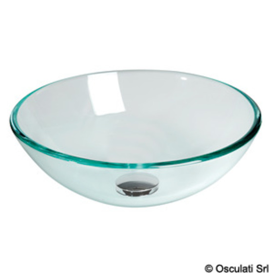 Osculati Transparent Glass Hemispherical Sink