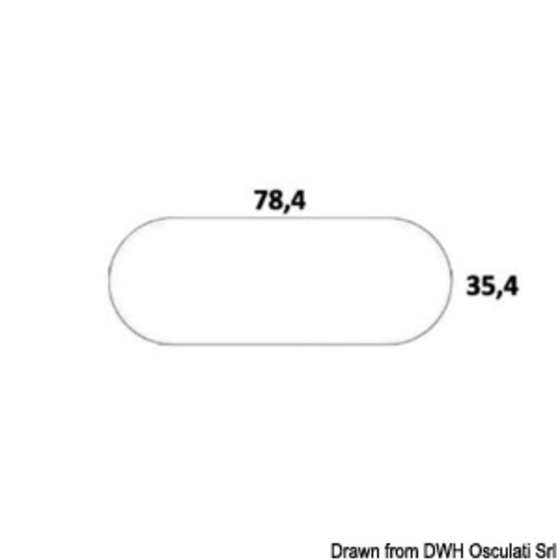 Osculati Oculus Ultra-flat Courtesy Light - Frontal Orientation