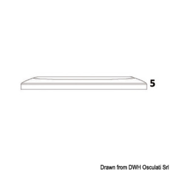 Osculati Oculus Ultra-flat Courtesy Light - Frontal Orientation