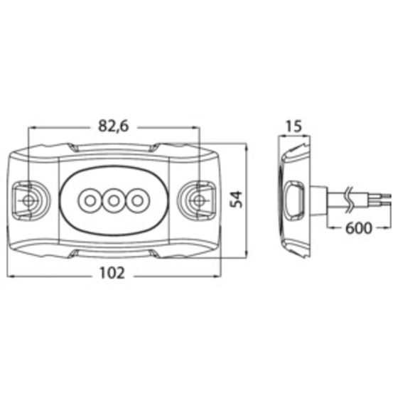 Osculati Underwater Led Light For Hull/transom