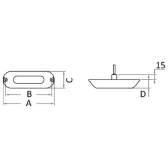 Osculati Underwater Led Light For Gangplanksupper Sterns And Bottoms