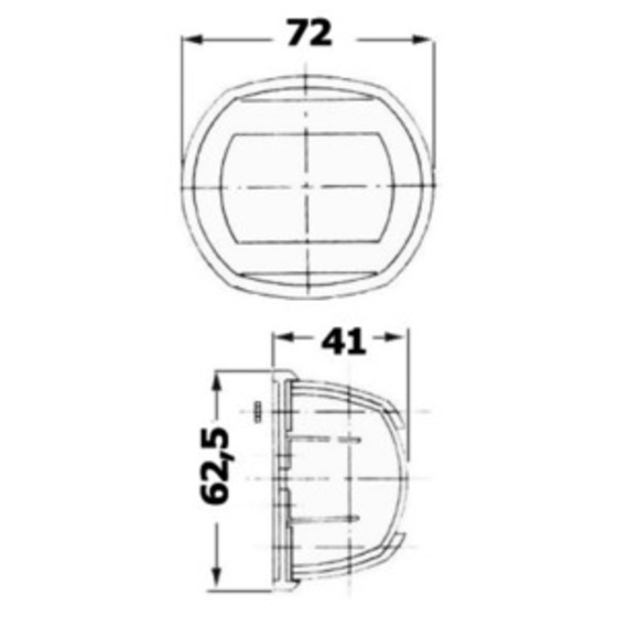 Osculati Compact 12 Navigation Lights Made Of Mirror-polished Aisi316 Stainless Steel