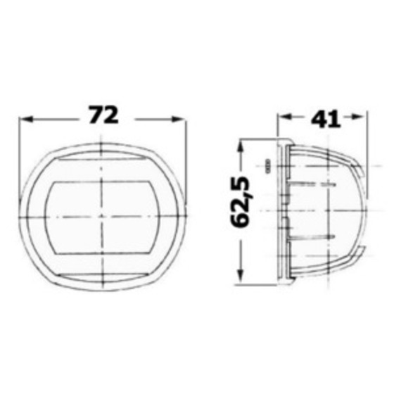 Osculati Compact 12 Led Navigation Lights Made Of Mirror-polished Aisi316 Stainless Steel