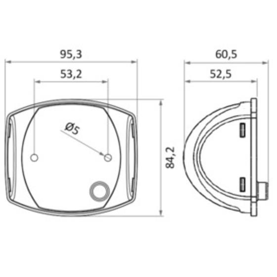 Lampadaire LED Osculati Sphera II jusqu'à 20 m, corps en acier inoxydable poli miroir