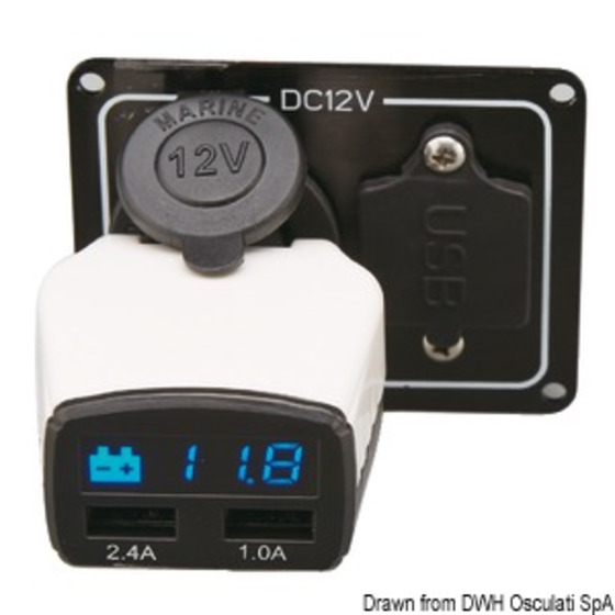 Osculati Battery Monitors + Usb Outlet