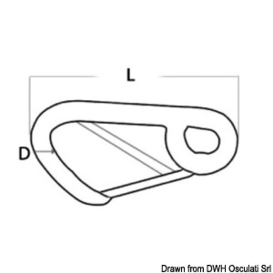 Osculati Snap-hooks With Large Openingmade Of Stainless Steel