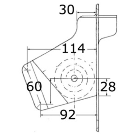 Osculati Aisi316 Stainless Steel Bow Roller For Rubber Dinghies