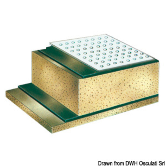 Osculati Panneaux insonorisants et insonorisants avec tissu en fibre de verre Iso 4589-3