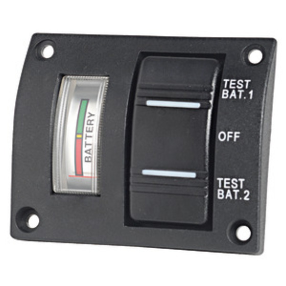 Osculati Panel With Tester For 2 Batteries And Activation Switch