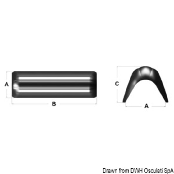 Osculati Bow Fender Profiles For Straight Sharp Bow