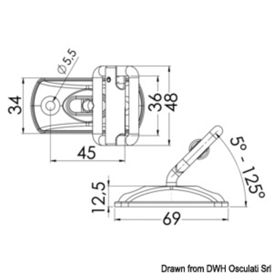 Osculati Placa/hebilla Para Cintas