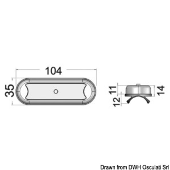 Osculati Bimini Compact Overhead Led Light