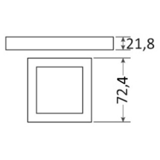 Osculati Aruba Reduced Recess Fit Led Ceiling Light