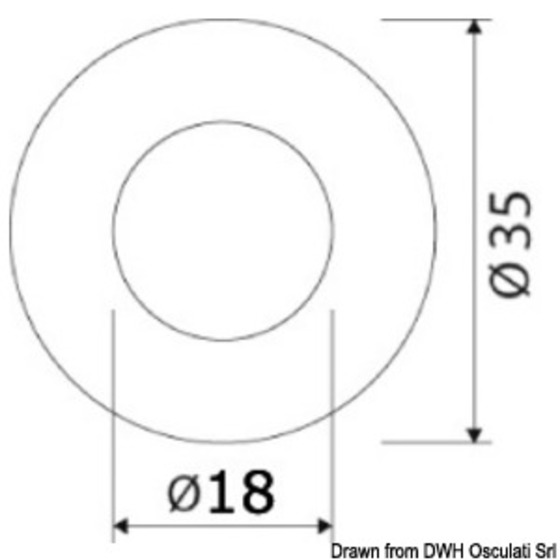 Osculati Recess Fit Led Ceiling Light - Frontal Orientation