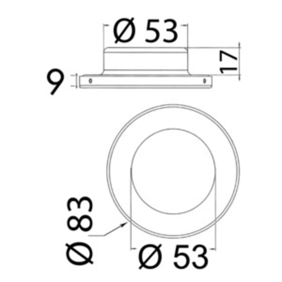 Osculati Montsarrat Led Ceiling Light For Recess Mounting