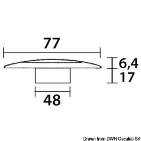 Osculati Recess-fit Or Recessless Mounting Led Ceiling Light