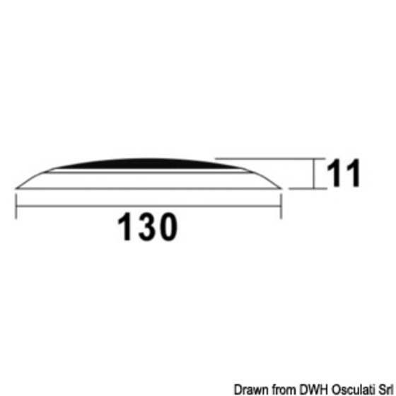 Osculati Day/night Led Ceiling Lightrecessless Version