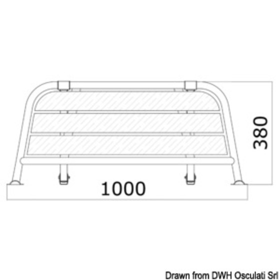 Osculati Stern Gangplank For Sailing Boats/motorsailers