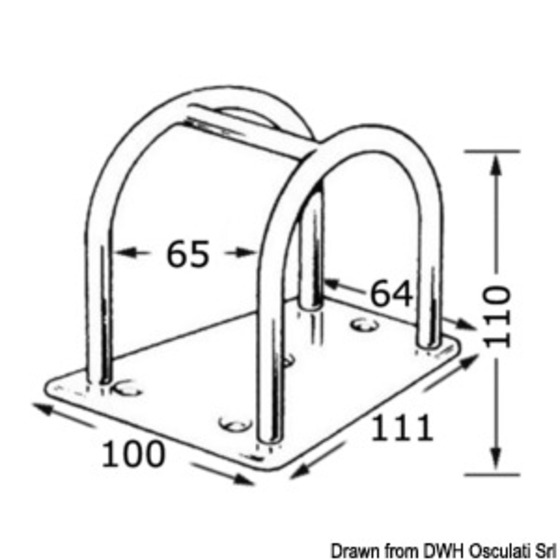 Osculati Spinnaker Pole Holder