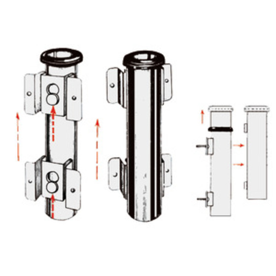 Osculati Removable Fishing Rod Holder For Bulkhead Mounting