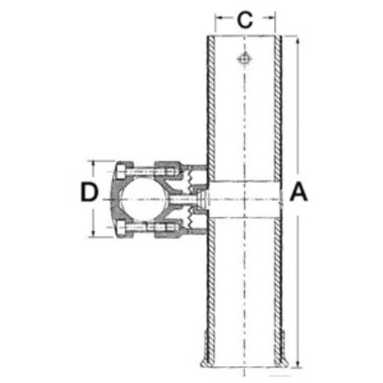 Osculati Fishing Rod Holder For Pipe Mounting