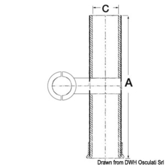 Osculati Ultra Fishing Rod Holder For Pipe Mounting