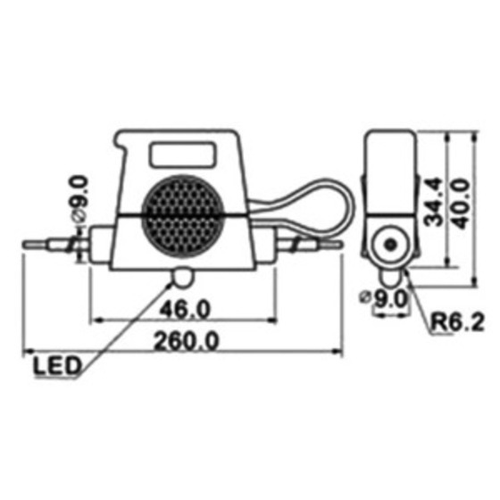 Porte-fusible étanche Osculati avec LED d'alarme