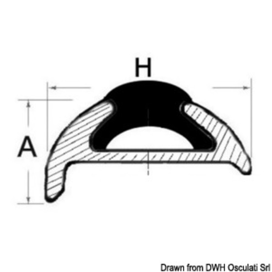 Osculati Profilo In Alluminio Anodizzato