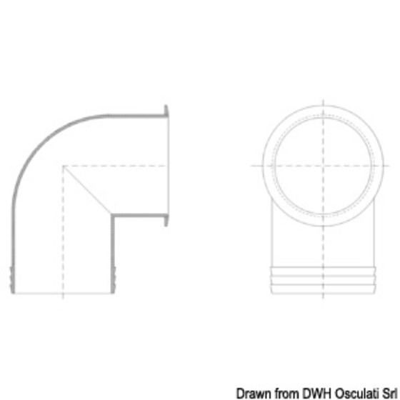 Osculati Pivoting Hose-vent Connectors For Stainless Steel Vents