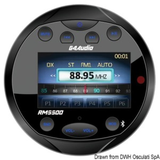 Osculati Radio Fm/bluetooth/usb/mp3 Da Cruscott