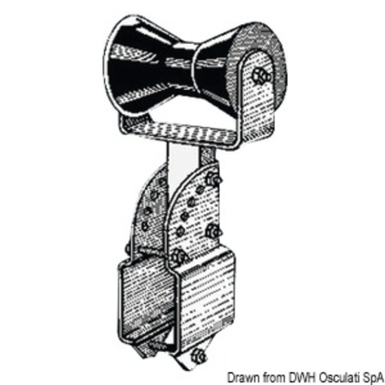 Zentraler Rollkielhalter von Osculati