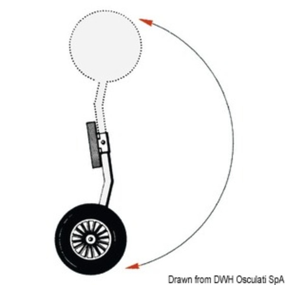 Osculati Ruota Di Alaggio Per Gommoni - Tipo Ribaltabile