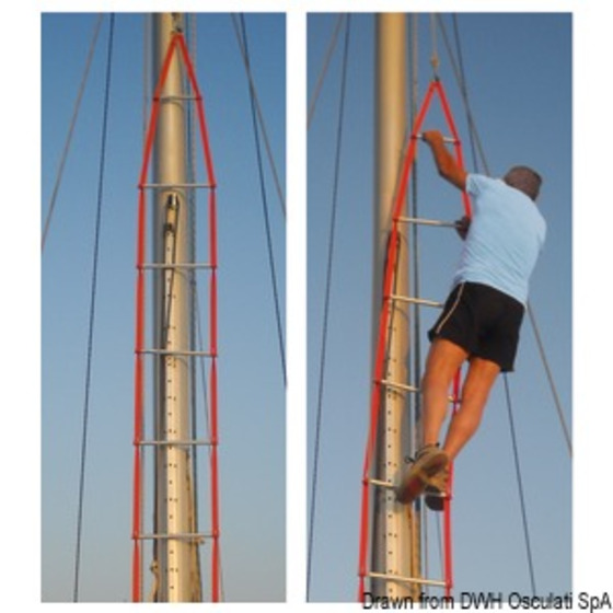 Osculati Anti-torsion Ladder For Mast Climbing