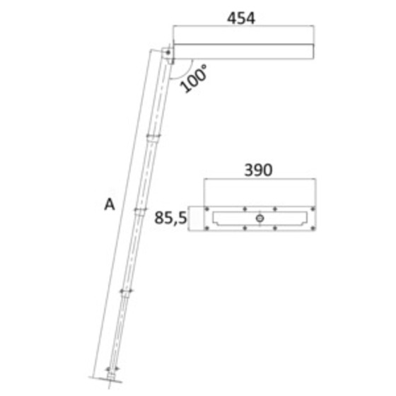 Échelle rétractable Osculati - Version standard