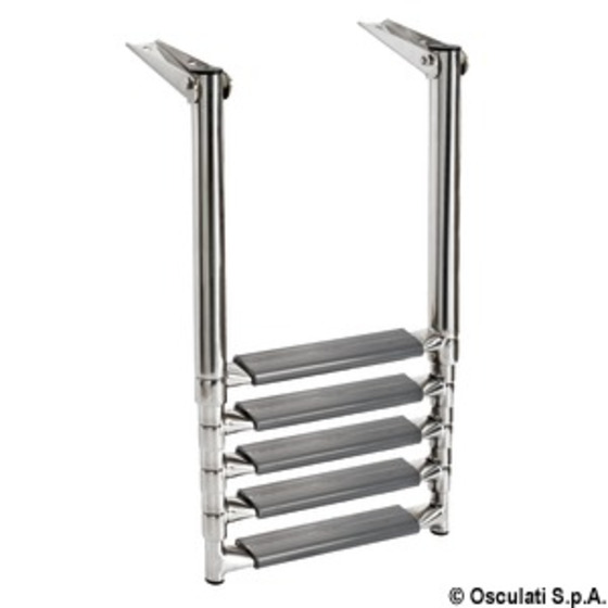 Osculati Telescopic Ladder For Platformswith Oval Tubes And Larger Step